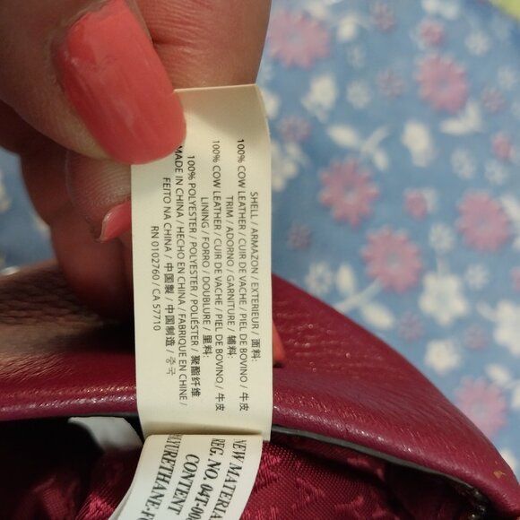 3086 Small Kate Spade Cross Body in Wine Leather. - Picture 10 of 11